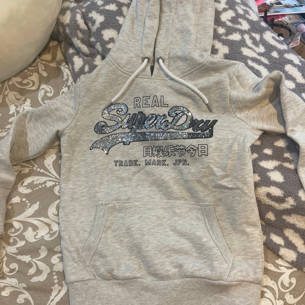 Super dry sequin hoodie